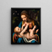 La Vierge à l'Enfant Jésus - Bernardino Luini — framed artwork on a wall