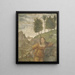 Procris pierced by the javelin of Cephalus - Bernardino Luini — framed artwork on a wall