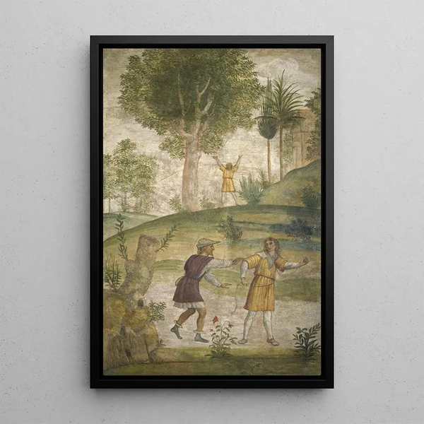 The despair of Cephalus - Bernardino Luini — framed artwork on a wall