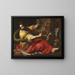 Allegory of Justice - Bernardino Mei — framed artwork on a wall