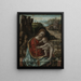 Marie with the Child in front of a landscape - Bernardino de Conti — framed artwork on a wall