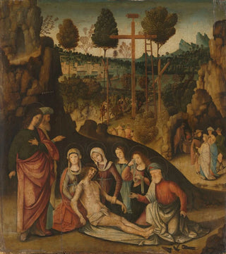Lamentation of Christ - Bernardino di Bosio Zaganelli — artwork view