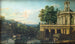 Caprice architectural with a palace - Bernardo Bellotto — artwork view