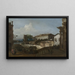 L'Écluse à Dolo - Bernardo Bellotto — framed artwork on a wall