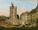 The Ruins of the Old Kreuzkirche in Dresden - Bernardo Bellotto — artwork view