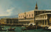 Venice Painting A view of the mole to the west with the Doge's Palace and the south side of the Piazzetta - Bernardo Bellotto — artwork view
