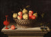 Still life with apples and pears in a basket - Bernardo Polo — artwork view