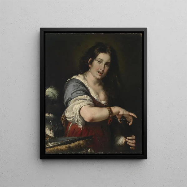 Bérénice - Bernardo Strozzi — framed artwork on a wall