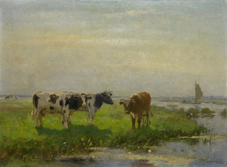 Cows in the Meadow - Bernardus Antonie van Beek — artwork view