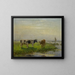Cows in the Meadow - Bernardus Antonie van Beek — framed artwork on a wall
