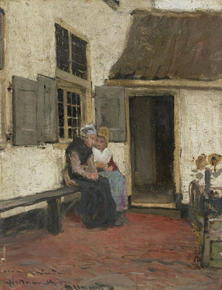 Gossip of Neighborhood - Bernardus Johannes Blommers — artwork view