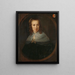 Portrait of Digna de Maets, first wife of François Leydecker - Bernardus Swaerdecroon — framed artwork on a wall