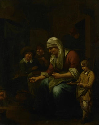 Woman Making Crepes - Bernardus van Schijndel — artwork view