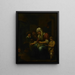 Woman Making Crepes - Bernardus van Schijndel — framed artwork on a wall