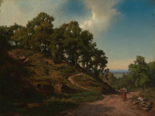 Italian landscape painting - Bernhard Fries — artwork view