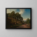 Italian landscape painting - Bernhard Fries — framed artwork on a wall