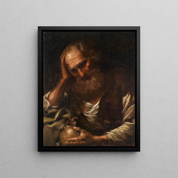 A Philosopher - Bernhard Keil — framed artwork on a wall