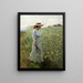 Girl in the Cornfield - Bernhard Klinckerfuß — framed artwork on a wall