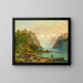 Lake Wallenstadt - Bernhard Mühlig — framed artwork on a wall