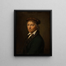 Portrait of Thorvaldsen - Bernhard von Guérard — framed artwork on a wall