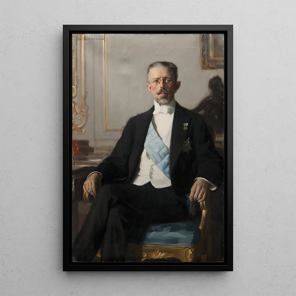 Reproduction of the painting Gustave V 1858-1950 prince héritier de Suède et de Norvège king of Sweden - Bernhard Störmann