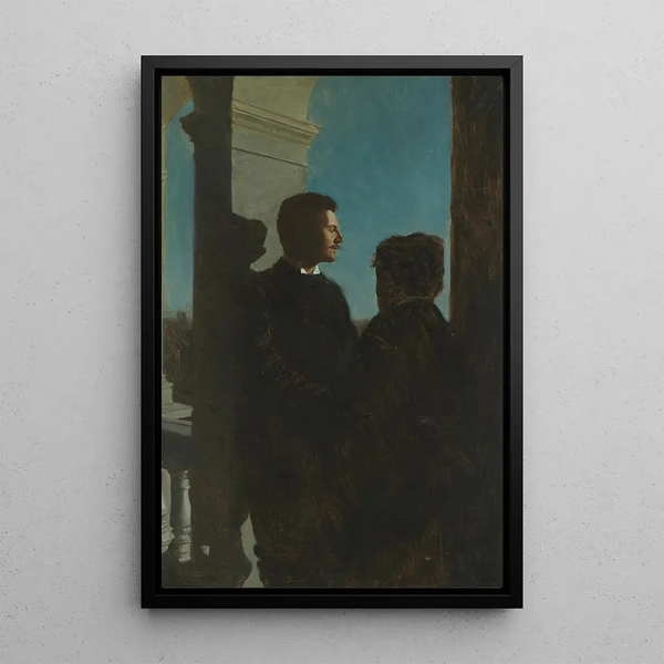 Portrait of Bernhard and Emil Österman - Bernhard Störmann — framed artwork on a wall