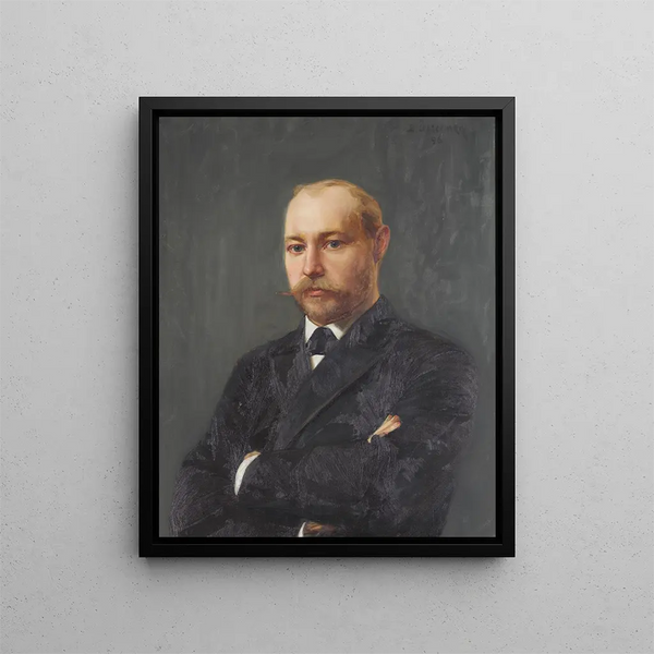 Portrait of John Jörster 1861-1918 - Bernhard Störmann — framed artwork on a wall