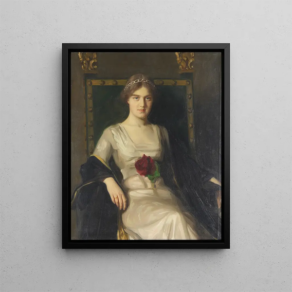 Portrait of Princess Maria Pavlovna of Russia - Bernhard Störmann — framed artwork on a wall