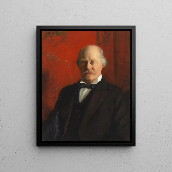 Portrait of a Man - Bernhard Störmann — framed artwork on a wall