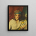 Portrait of a Woman - Bernhard Störmann — framed artwork on a wall