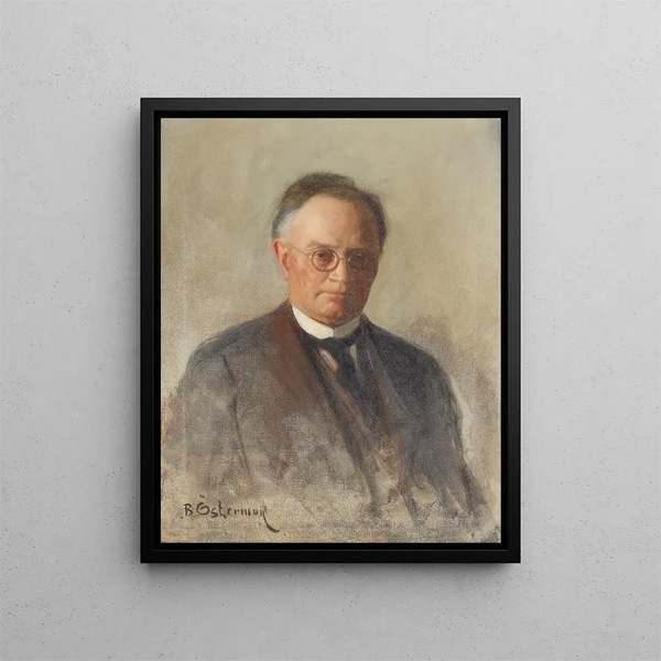 Professor Johan Gunnar Andersson - Bernhard Störmann — framed artwork on a wall