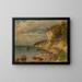 Cliffs of Chalk on Rügen Island - Berta von Grab — framed artwork on a wall