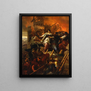 Women of Eger - Bertalan Székely — framed artwork on a wall