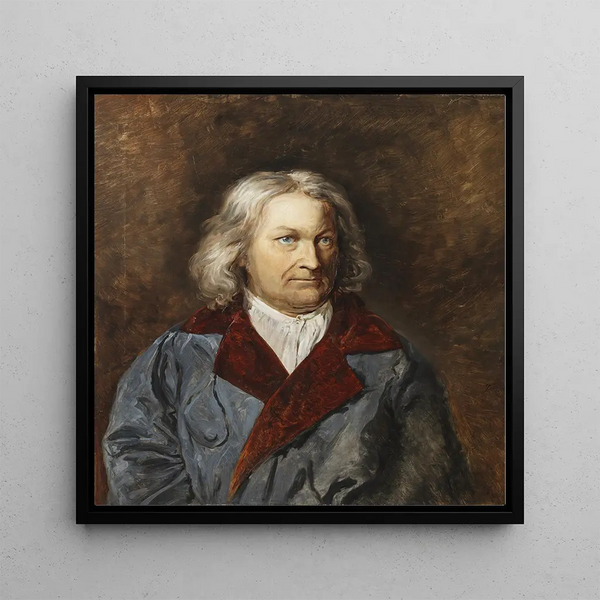 Bertel Thorvaldsen - Johan Christian Dahl — framed artwork on a wall