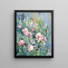 Flowers without title - Bertha Eversfield Perrie — framed artwork on a wall