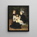 A Nursing Visit - Bertha Wegmann — framed artwork on a wall