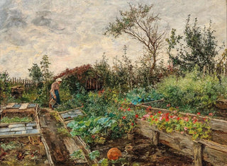 In the farm garden - Bertha von Tarnoczy — artwork view