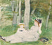 At the edge of the forest, Edma and Jeanne - Berthe Morisot — artwork view