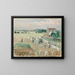 Hanging laundry to dry - Berthe Morisot — framed artwork on a wall