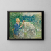 In the Bois de Boulogne - Berthe Morisot — framed artwork on a wall