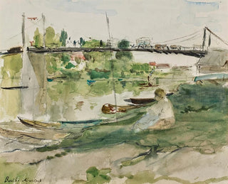The bridge over the Oise - Berthe Morisot — artwork view