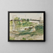 The bridge over the Oise - Berthe Morisot — framed artwork on a wall