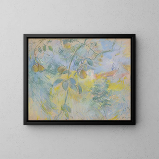 Les Poires - Berthe Morisot — framed artwork on a wall