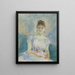 Paule Gobillard in a ball gown - Berthe Morisot — framed artwork on a wall