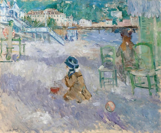 Beach of Nice - Berthe Morisot — artwork view