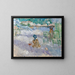 Beach of Nice - Berthe Morisot — framed artwork on a wall
