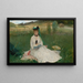 Reading - Berthe Morisot — framed artwork on a wall