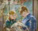 La fille de l'artiste Julie avec sa nourrice - Berthe Morisot — artwork view