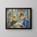 La fille de l'artiste Julie avec sa nourrice - Berthe Morisot — framed artwork on a wall