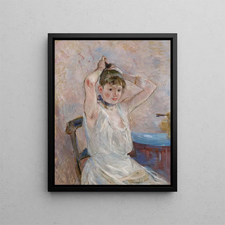 The bath - Berthe Morisot — framed artwork on a wall